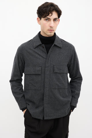 Sage De Cret Grey & Black Houndstooth Shirt