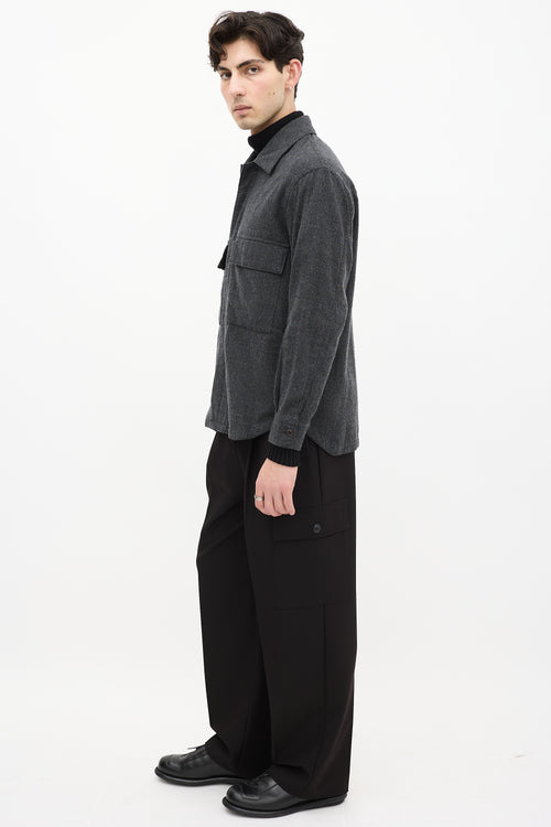 Sage De Cret Grey & Black Houndstooth Shirt