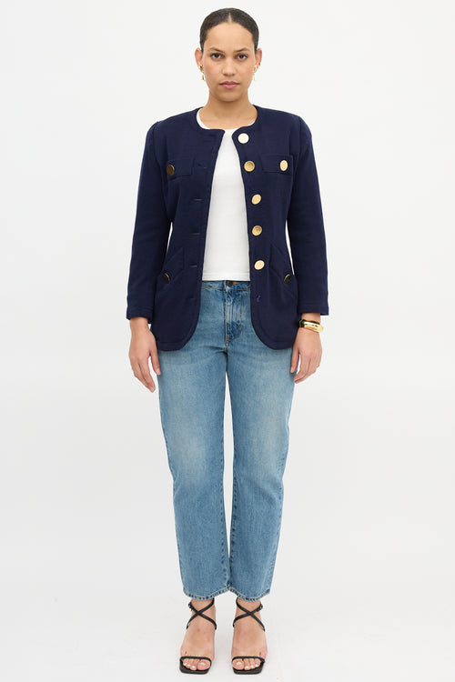 Saint Laurent 1990s Jersey Jacket