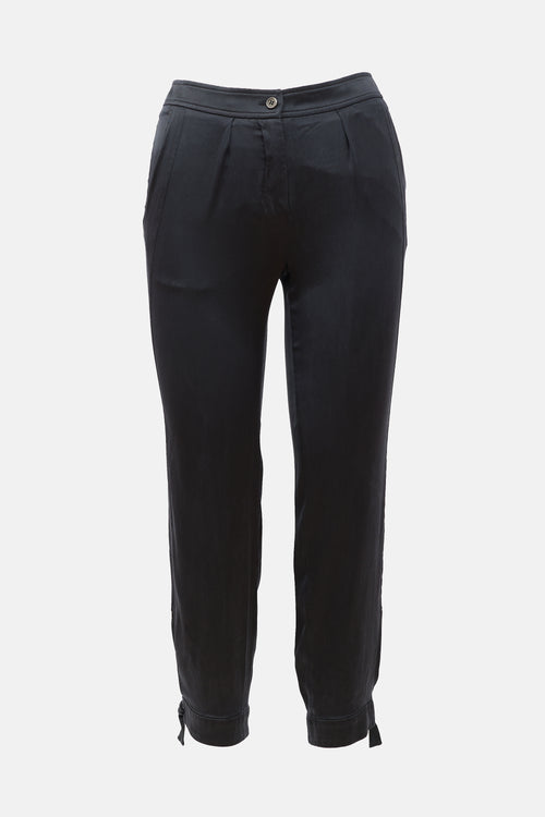 Saint Laurent 2004 Silk Cropped Trouser