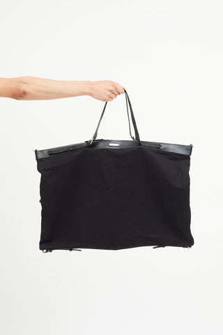 Saint Laurent 2017 Black Canvas Large ID Convertible Bag
