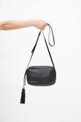 Saint Laurent 2017 Black Lou Logo Crossbody Bag