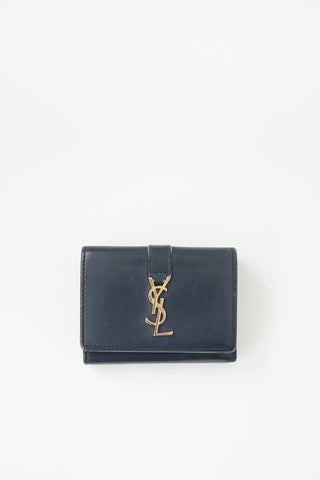 Saint Laurent 2017 Leather Mini Trifold Wallet