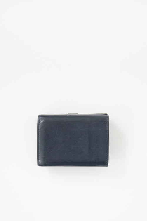 Saint Laurent 2017 Leather Mini Trifold Wallet