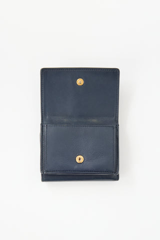 Saint Laurent 2017 Leather Mini Trifold Wallet