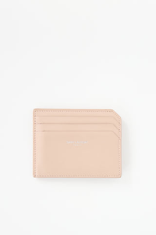 Saint Laurent 2017 Leather Swivel Window Card Holder