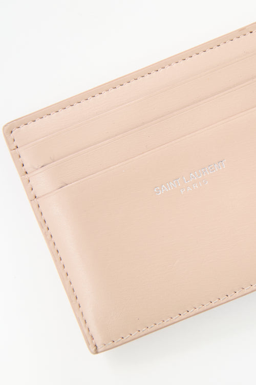 Saint Laurent 2017 Leather Swivel Window Card Holder