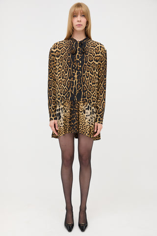 Saint Laurent 2017 Silk Printed Dress