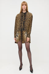 Saint Laurent 2017 Silk Printed Dress