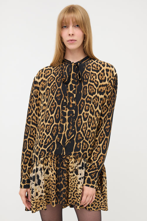 Saint Laurent 2017 Silk Printed Dress