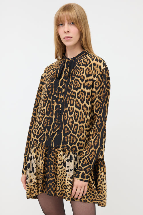 Saint Laurent 2017 Silk Printed Dress