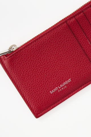Saint Laurent 2018 Zipped Card Holder