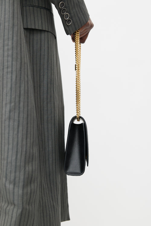 Saint Laurent 2019 Black Medium Kate Crossbody Bag