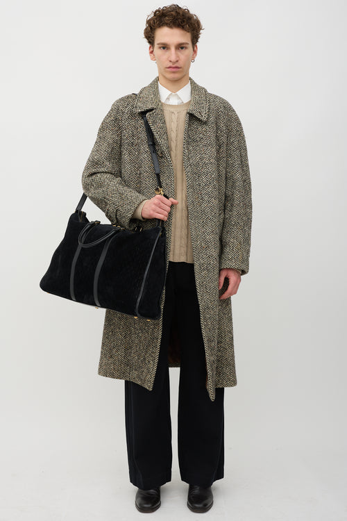 Saint Laurent 2019 Monogram Suede 72H Duffle Bag