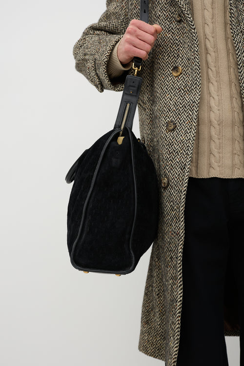 Saint Laurent 2019 Monogram Suede 72H Duffle Bag