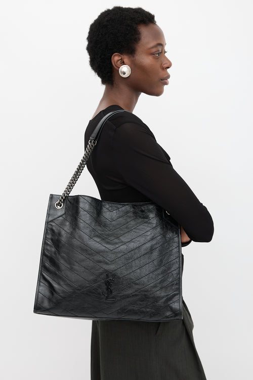 Saint Laurent 2019 Quilted Leather Niki Shopping Bag