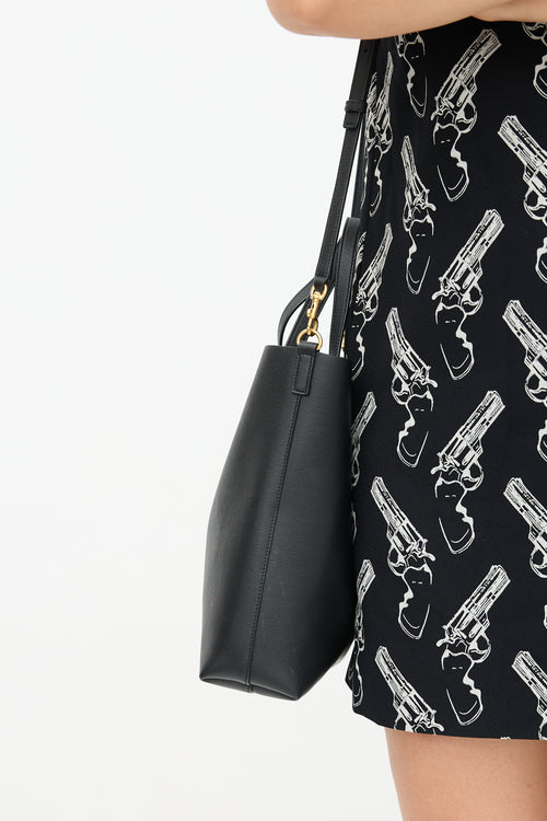 Saint Laurent 2021 Leather Toy Shopping Tote Bag