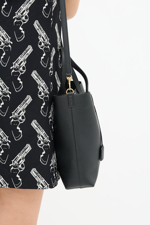 Saint Laurent 2021 Leather Toy Shopping Tote Bag