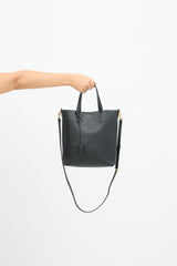 Saint Laurent 2021 Leather Toy Shopping Tote Bag