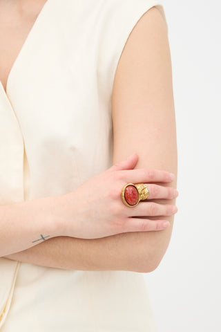 Saint Laurent Arty Statement Ring