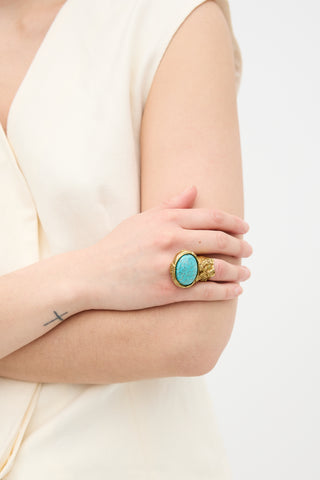 Saint Laurent Arty Statement Ring