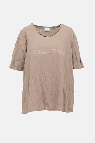 Saint Laurent Layered Logo T-Shirt