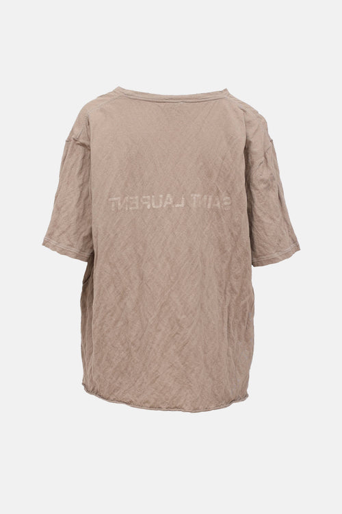 Saint Laurent Layered Logo T-Shirt