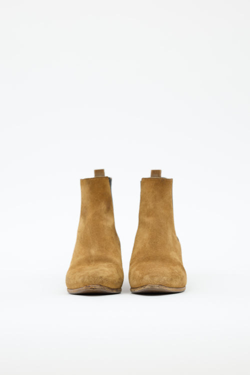 Saint Laurent Suede Chelsea Boot