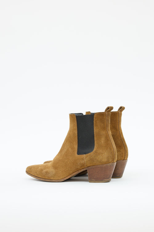 Saint Laurent Suede Chelsea Boot