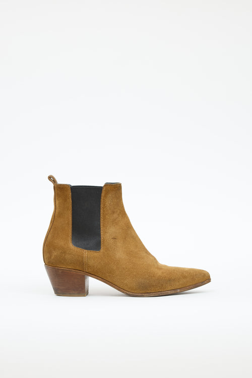 Saint Laurent Suede Chelsea Boot