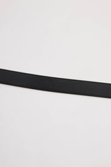 Saint Laurent Leather Cassandre YSL Narrow Belt