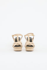 Saint Laurent Patent Tribute Sandal