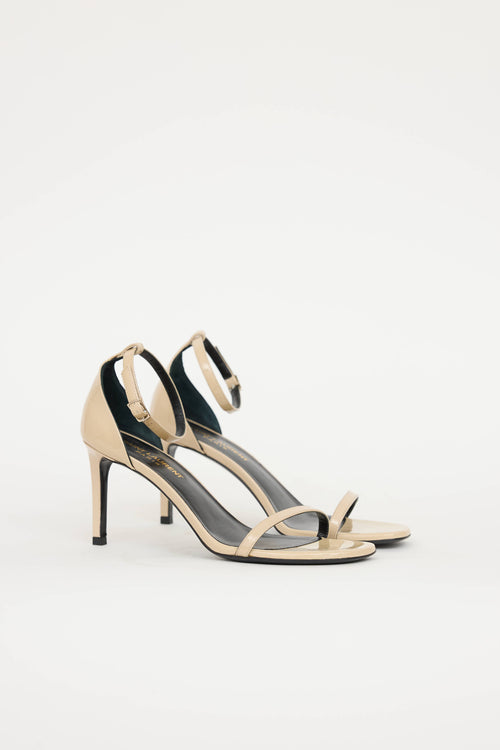 Saint Laurent Patent High Heel Sandal