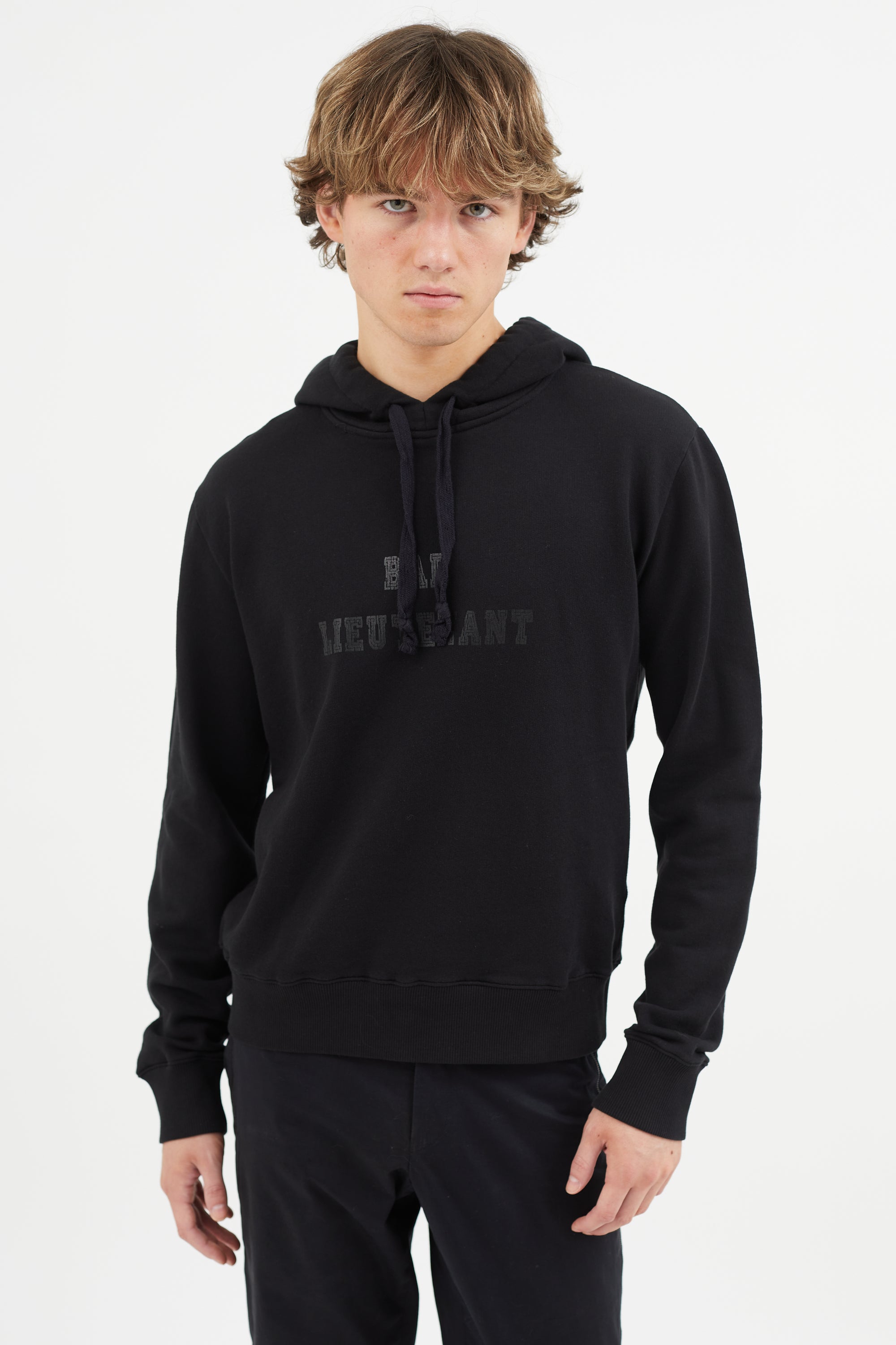 Saint Laurent // Black Bad Lieutenant Hoodie – VSP Consignment