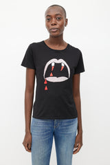 Saint Laurent // Black Blood Luster Fang T-Shirt – VSP
