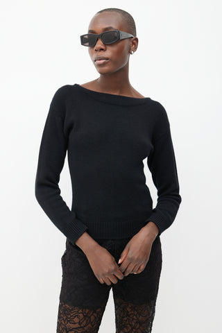 Saint Laurent Black Cashmere Sweater