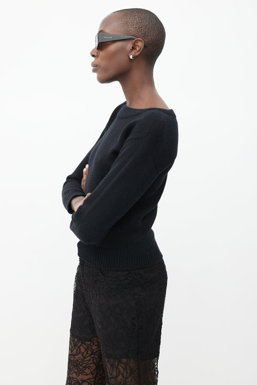 Saint Laurent Black Cashmere Sweater