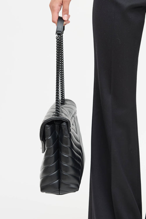 Saint Laurent Leather LouLou Shoulder Bag