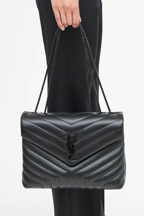Saint Laurent Leather LouLou Shoulder Bag
