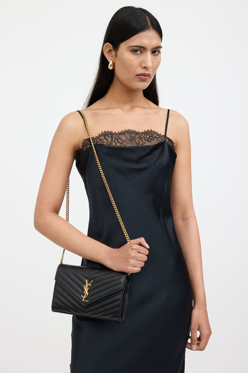 Saint Laurent Cassandre Chain Wallet