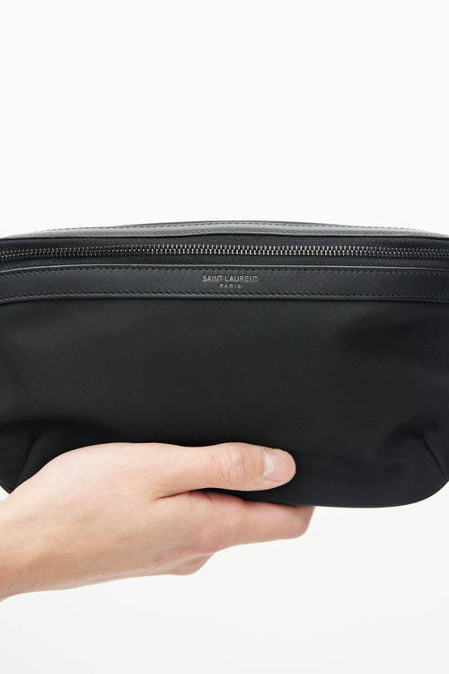 Saint Laurent Black City Nylon Waist Bag