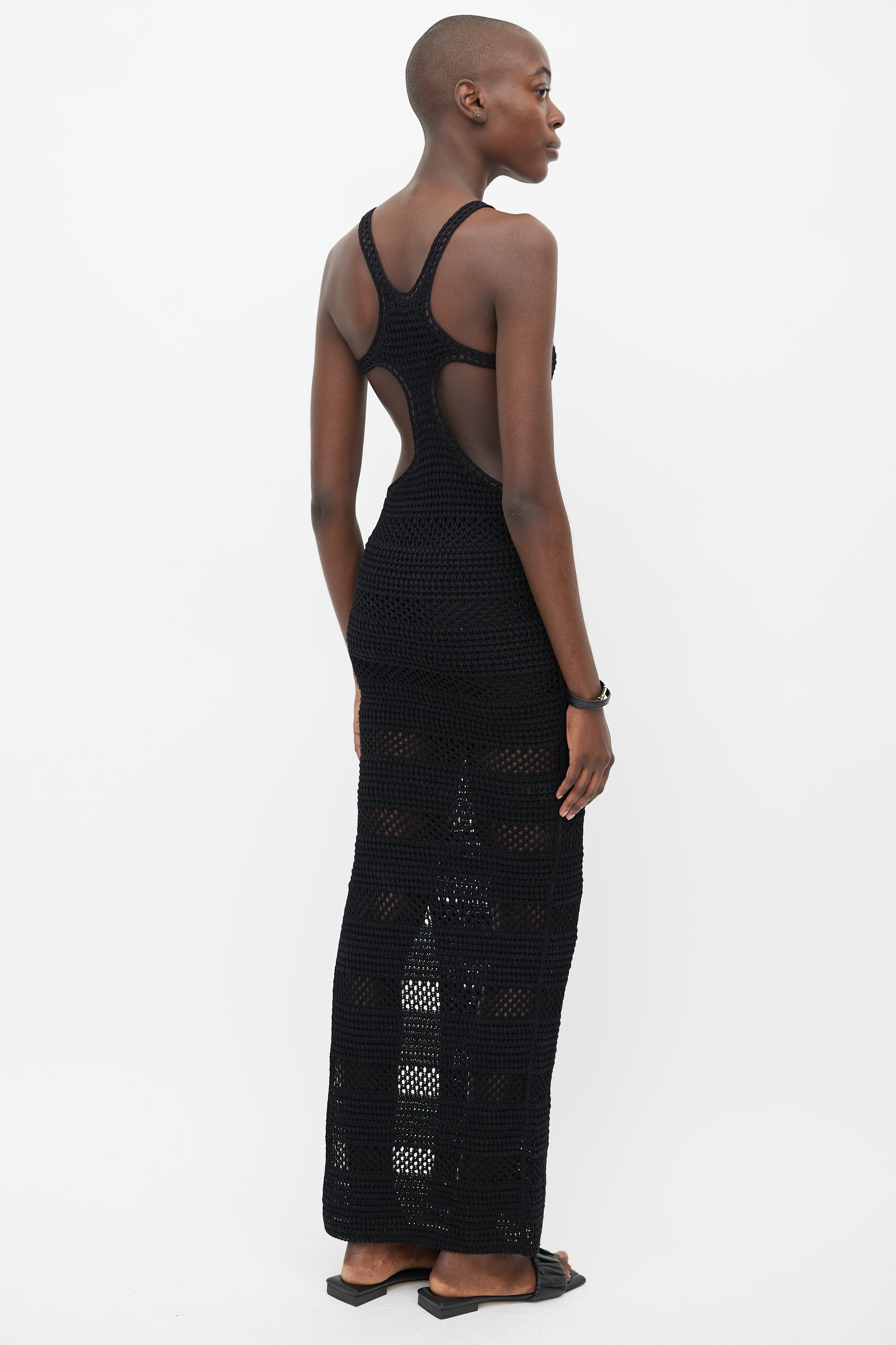 Saint Laurent // Black Crochet Cut Out Dress – VSP Consignment Saint Laurent // Black Crochet Cut Out Dress – VSP Consignment