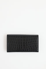 Saint Laurent Embossed Leather Cassandre Wallet