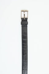 Saint Laurent Embossed Skinny Belt