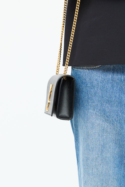 Saint Laurent Mini Leather Kate Bag