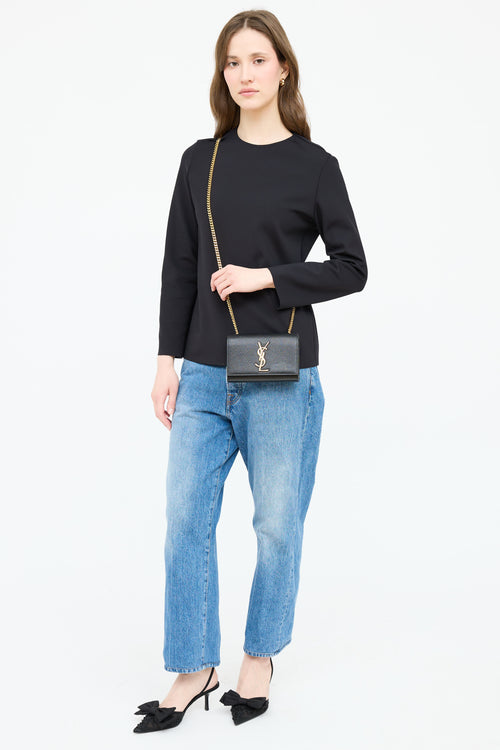 Saint Laurent Mini Leather Kate Bag
