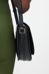 Saint Laurent Black & Gold Leather Betty Bag