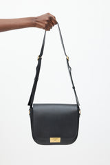 Saint Laurent Black & Gold Leather Betty Bag