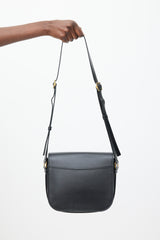 Saint Laurent Black & Gold Leather Betty Bag