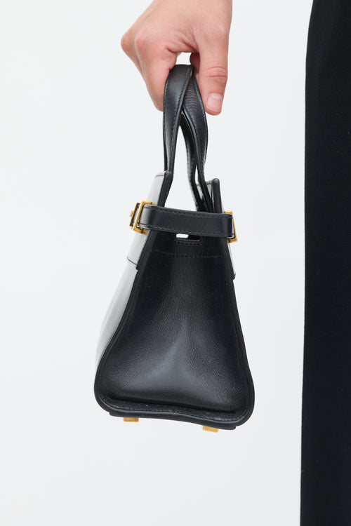 Saint Laurent Black Leather Manhattan Mini Bag